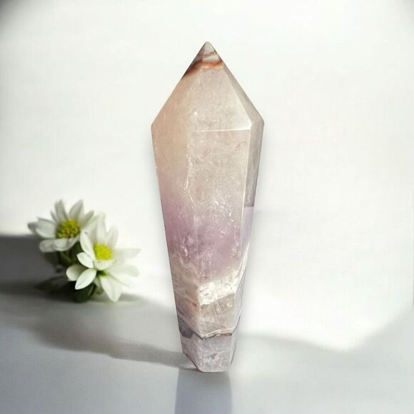 Amethyst Crazy Lace Crystal Wand (#10)‎ - Picture 1 of 11